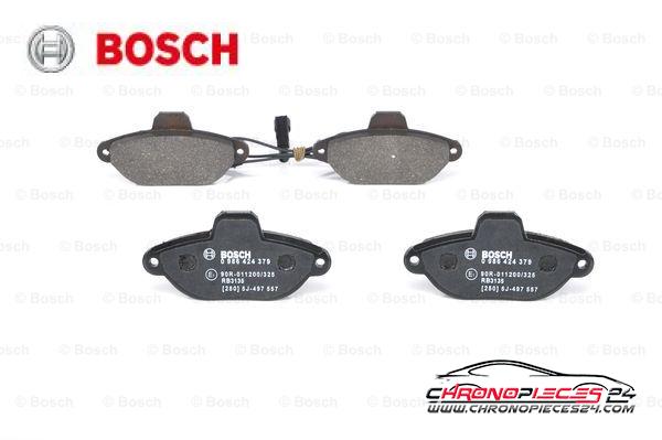 Achat de BOSCH 0 986 424 379 Kit de plaquettes de frein, frein à disque pas chères