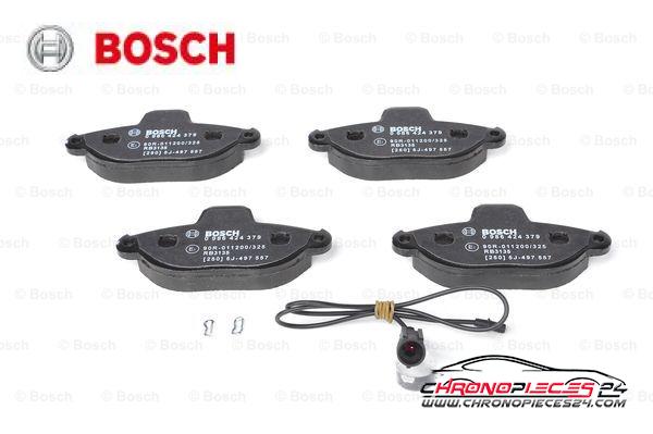 Achat de BOSCH 0 986 424 379 Kit de plaquettes de frein, frein à disque pas chères