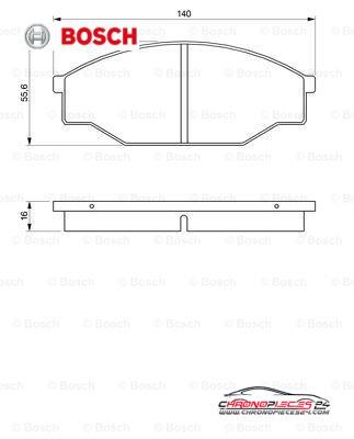 Achat de BOSCH 0 986 424 382 Kit de plaquettes de frein, frein à disque pas chères