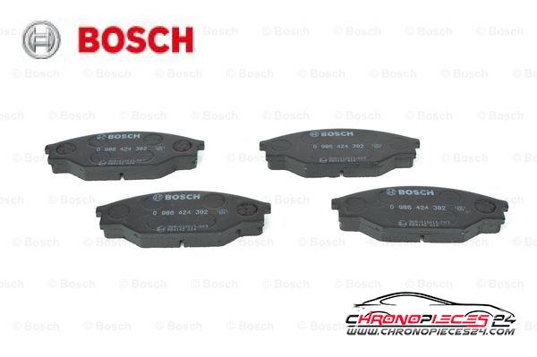 Achat de BOSCH 0 986 424 382 Kit de plaquettes de frein, frein à disque pas chères