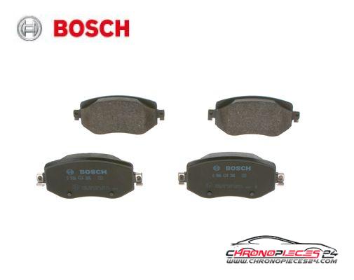 Achat de BOSCH 0 986 424 386 Kit de plaquettes de frein, frein à disque pas chères