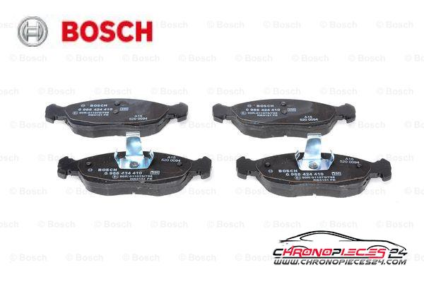 Achat de BOSCH 0 986 424 410 Kit de plaquettes de frein, frein à disque pas chères