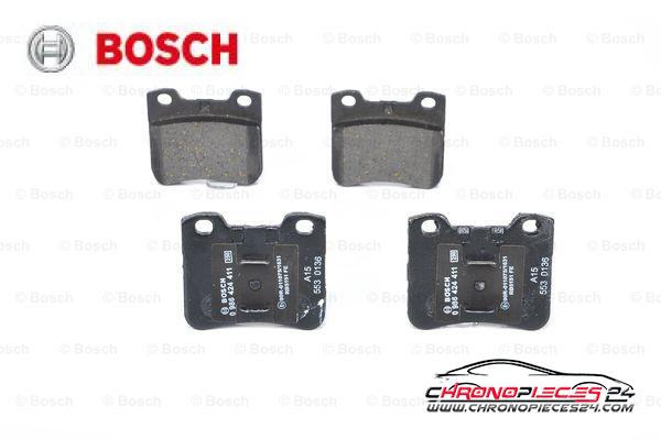 Achat de BOSCH 0 986 424 411 Kit de plaquettes de frein, frein à disque pas chères