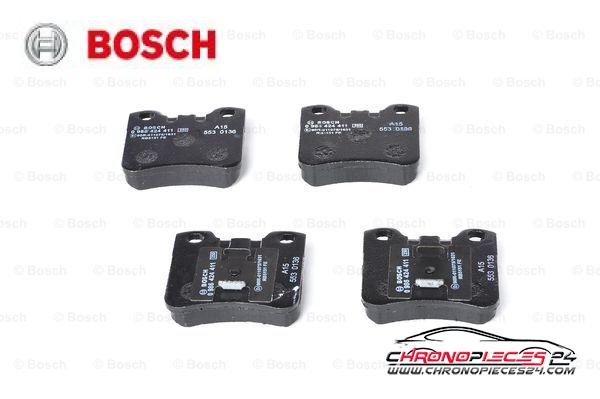 Achat de BOSCH 0 986 424 411 Kit de plaquettes de frein, frein à disque pas chères