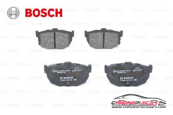 Achat de BOSCH 0 986 424 418 Kit de plaquettes de frein, frein à disque pas chères