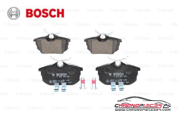 Achat de BOSCH 0 986 424 427 Kit de plaquettes de frein, frein à disque pas chères