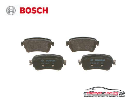 Achat de BOSCH 0 986 424 437 Kit de plaquettes de frein, frein à disque pas chères