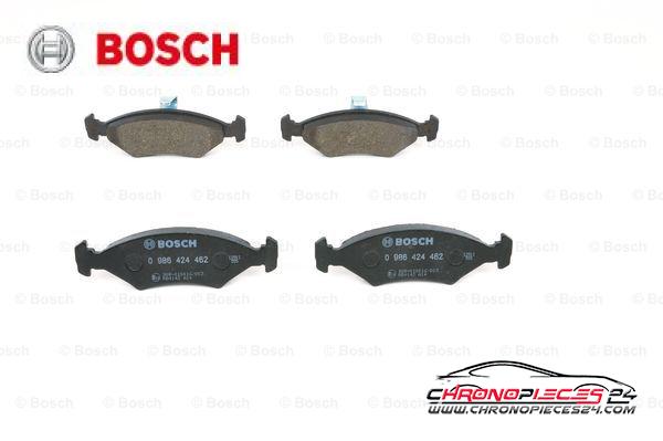 Achat de BOSCH 0 986 424 462 Kit de plaquettes de frein, frein à disque pas chères