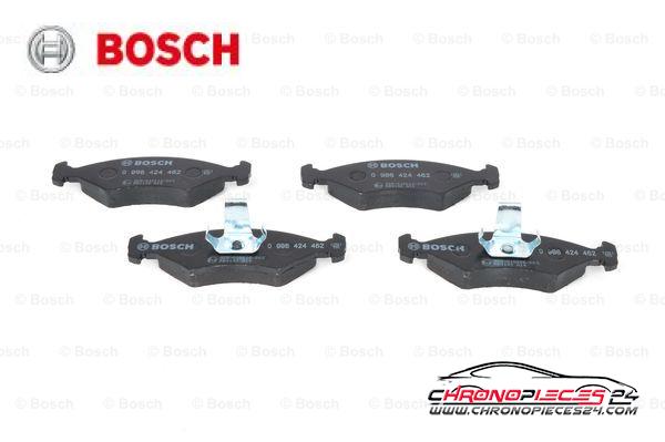 Achat de BOSCH 0 986 424 462 Kit de plaquettes de frein, frein à disque pas chères