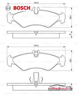 Achat de BOSCH 0 986 424 463 Kit de plaquettes de frein, frein à disque pas chères