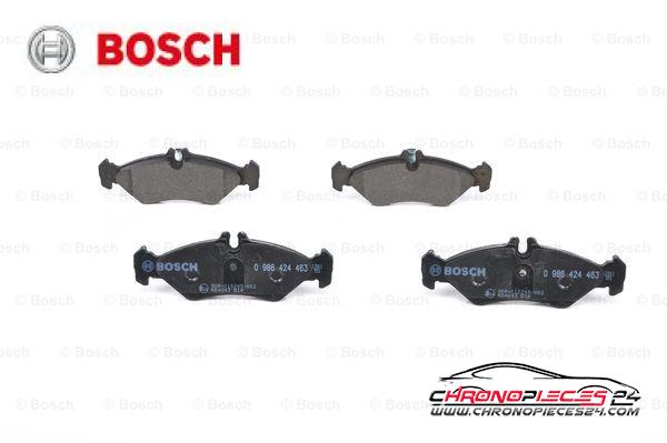 Achat de BOSCH 0 986 424 463 Kit de plaquettes de frein, frein à disque pas chères