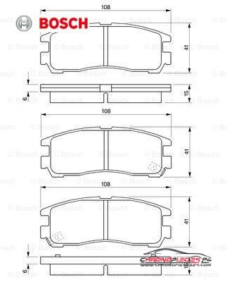 Achat de BOSCH 0 986 424 467 Kit de plaquettes de frein, frein à disque pas chères