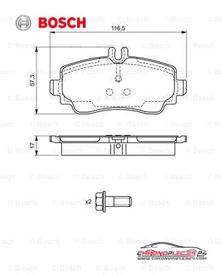 Achat de BOSCH 0 986 424 470 Kit de plaquettes de frein, frein à disque pas chères