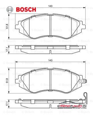 Achat de BOSCH 0 986 424 474 Kit de plaquettes de frein, frein à disque pas chères