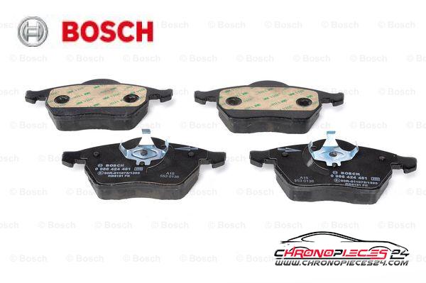 Achat de BOSCH 0 986 424 481 Kit de plaquettes de frein, frein à disque pas chères