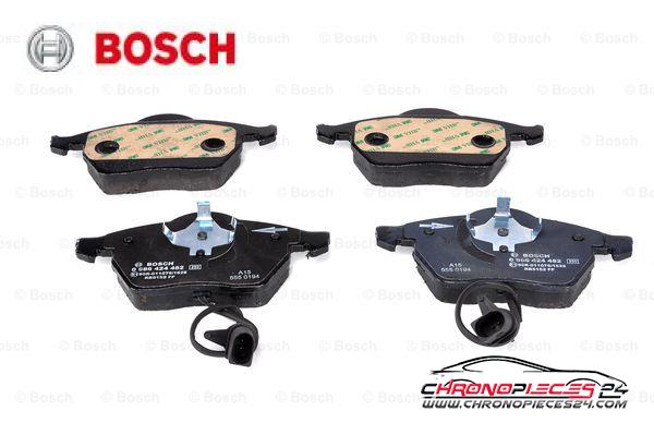 Achat de BOSCH 0 986 424 482 Kit de plaquettes de frein, frein à disque pas chères