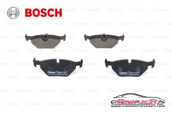 Achat de BOSCH 0 986 424 484 Kit de plaquettes de frein, frein à disque pas chères