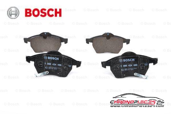 Achat de BOSCH 0 986 424 488 Kit de plaquettes de frein, frein à disque pas chères