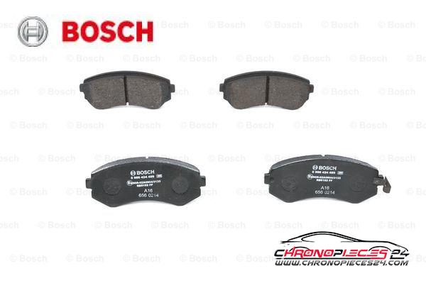 Achat de BOSCH 0 986 424 489 Kit de plaquettes de frein, frein à disque pas chères