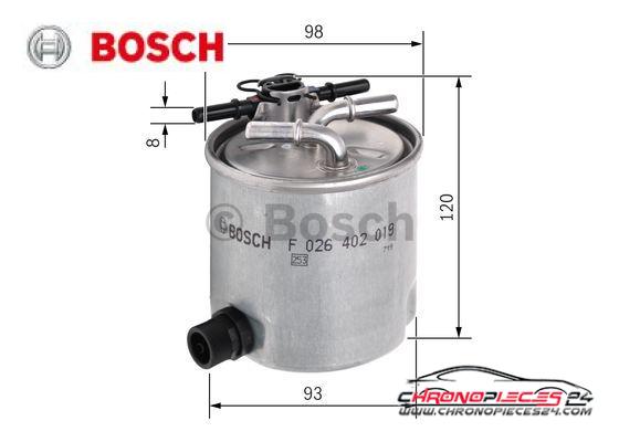 Achat de BOSCH F 026 402 019 Filtre à carburant pas chères