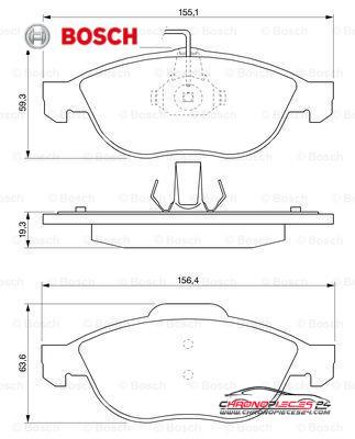 Achat de BOSCH 0 986 424 507 Kit de plaquettes de frein, frein à disque pas chères