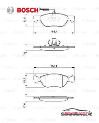 Achat de BOSCH 0 986 424 510 Kit de plaquettes de frein, frein à disque pas chères