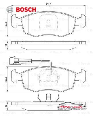 Achat de BOSCH 0 986 424 515 Kit de plaquettes de frein, frein à disque pas chères