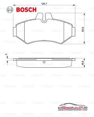 Achat de BOSCH 0 986 424 516 Kit de plaquettes de frein, frein à disque pas chères