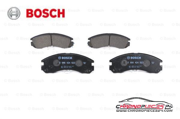 Achat de BOSCH 0 986 424 523 Kit de plaquettes de frein, frein à disque pas chères