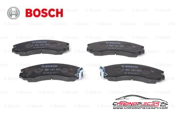 Achat de BOSCH 0 986 424 523 Kit de plaquettes de frein, frein à disque pas chères