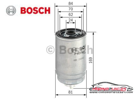 Achat de BOSCH F 026 402 048 Filtre à carburant pas chères