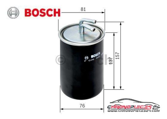 Achat de BOSCH F 026 402 086 Filtre à carburant pas chères