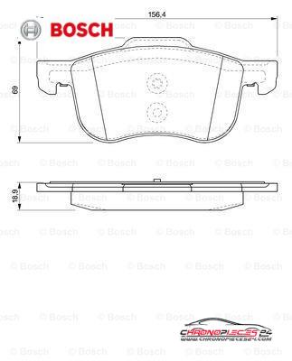 Achat de BOSCH 0 986 424 540 Kit de plaquettes de frein, frein à disque pas chères