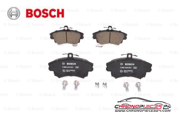 Achat de BOSCH 0 986 424 541 Kit de plaquettes de frein, frein à disque pas chères