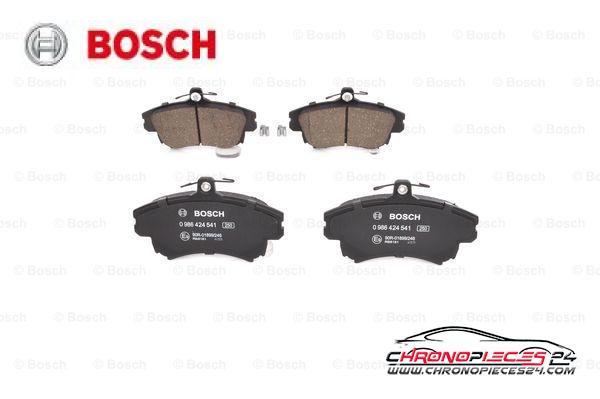 Achat de BOSCH 0 986 424 541 Kit de plaquettes de frein, frein à disque pas chères