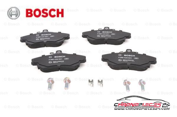 Achat de BOSCH 0 986 424 541 Kit de plaquettes de frein, frein à disque pas chères