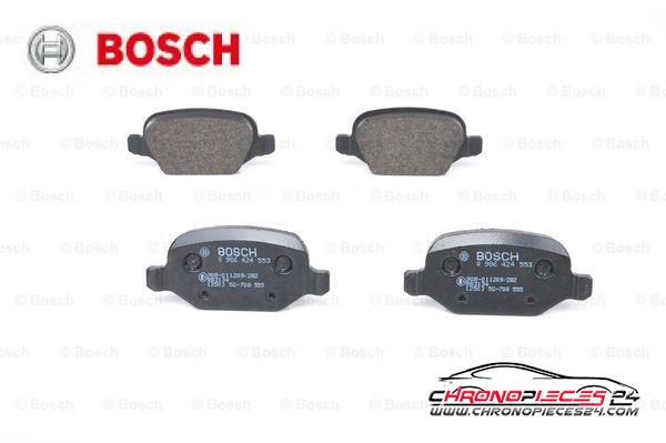 Achat de BOSCH 0 986 424 553 Kit de plaquettes de frein, frein à disque pas chères