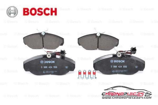 Achat de BOSCH 0 986 424 556 Kit de plaquettes de frein, frein à disque pas chères