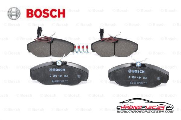 Achat de BOSCH 0 986 424 556 Kit de plaquettes de frein, frein à disque pas chères