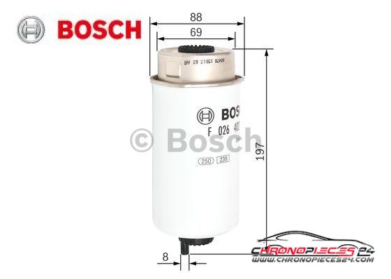 Achat de BOSCH F 026 402 122 Filtre à carburant pas chères