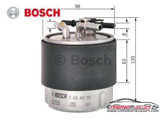 Achat de BOSCH F 026 402 125 Filtre à carburant pas chères