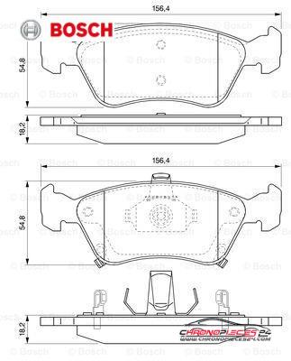 Achat de BOSCH 0 986 424 560 Kit de plaquettes de frein, frein à disque pas chères