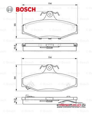 Achat de BOSCH 0 986 424 561 Kit de plaquettes de frein, frein à disque pas chères