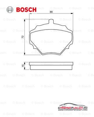 Achat de BOSCH 0 986 424 563 Kit de plaquettes de frein, frein à disque pas chères