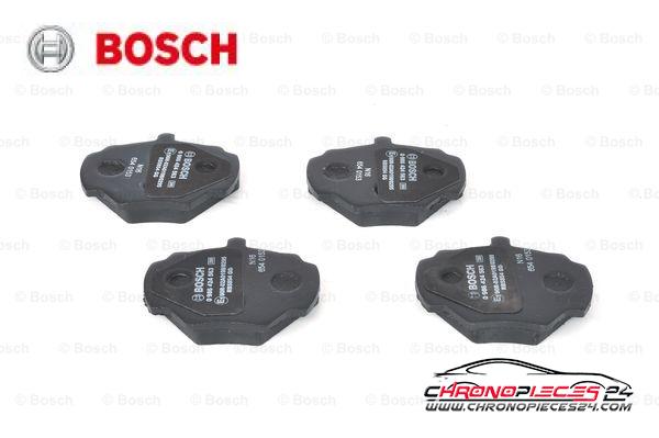 Achat de BOSCH 0 986 424 563 Kit de plaquettes de frein, frein à disque pas chères