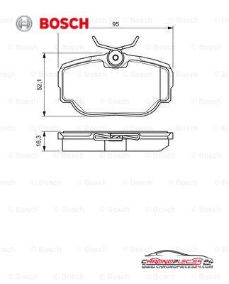 Achat de BOSCH 0 986 424 564 Kit de plaquettes de frein, frein à disque pas chères