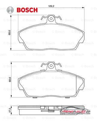 Achat de BOSCH 0 986 424 566 Kit de plaquettes de frein, frein à disque pas chères