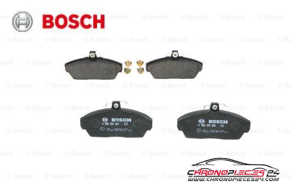 Achat de BOSCH 0 986 424 566 Kit de plaquettes de frein, frein à disque pas chères