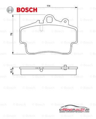 Achat de BOSCH 0 986 424 570 Kit de plaquettes de frein, frein à disque pas chères