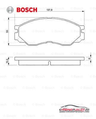 Achat de BOSCH 0 986 424 572 Kit de plaquettes de frein, frein à disque pas chères